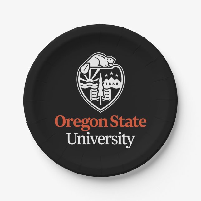 Oregon State University Paper Plate (Front)