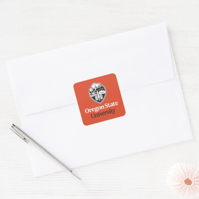 Oregon State University Square Sticker (Envelope)