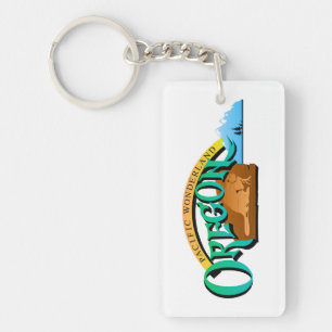 Oregon State, USA (United States of America) Salem Keychain