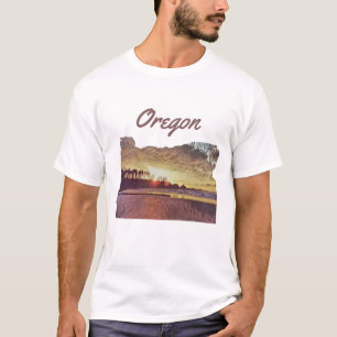 Oregon Sunset State Customizable Cutout Tee