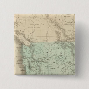 Oregon Territory 2 Inch Square Button