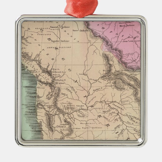 Oregon Territory Metal Ornament (Front)