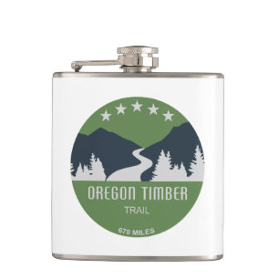 Oregon Timber Trail Hip Flask