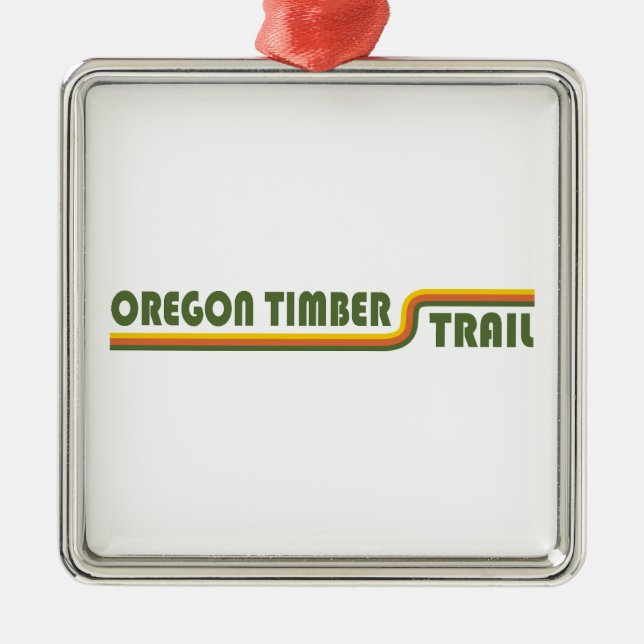 Oregon Timber Trail Metal Ornament (Front)