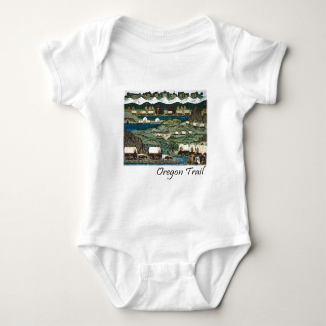 Oregon Trail Baby Bodysuit (Front)