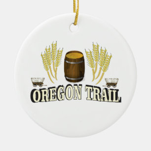 oregon trail blessing ceramic ornament