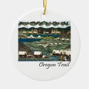Oregon Trail Ceramic Ornament