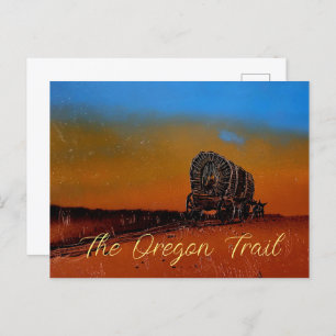 Oregon Trail Covered Wagon Postcard