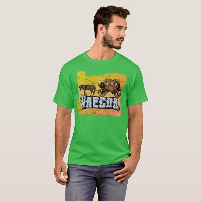 Oregon Trails Wagon T-Shirt (Front Full)