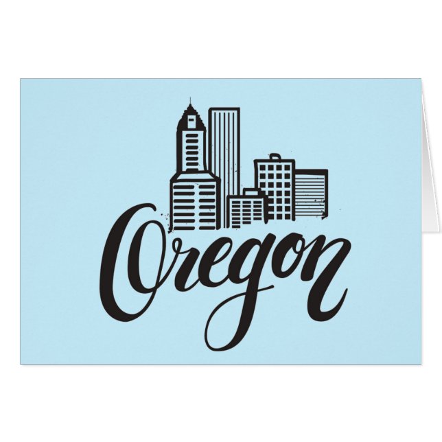 Oregon Typography Design (Front Horizontal)