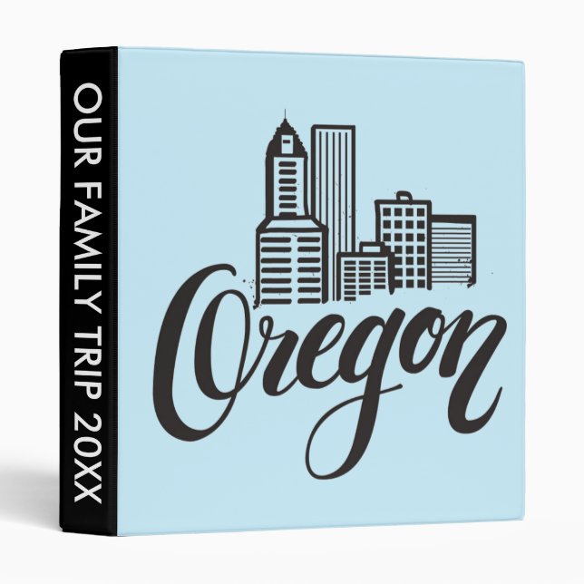 Oregon Typography Design Binder (Front/Spine)
