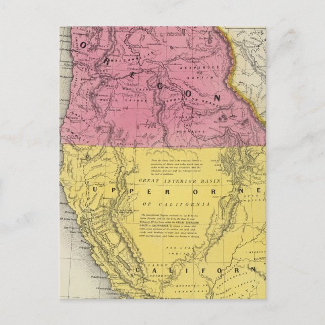 Oregon & Upper California Postcard (Front)