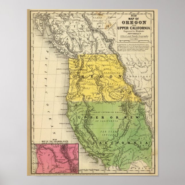 Oregon, Upper California Poster (Front)