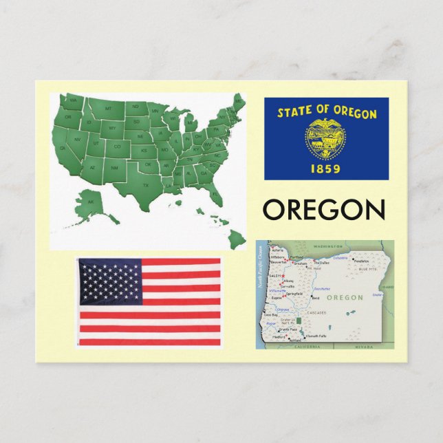 Oregon, USA Postcard (Front)