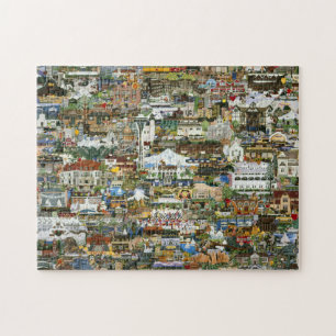 Oregon & Washington Collage Jigsaw Puzzle