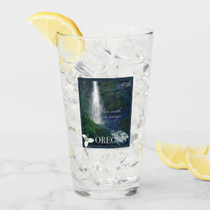 Oregon Waterfall Poster Glass