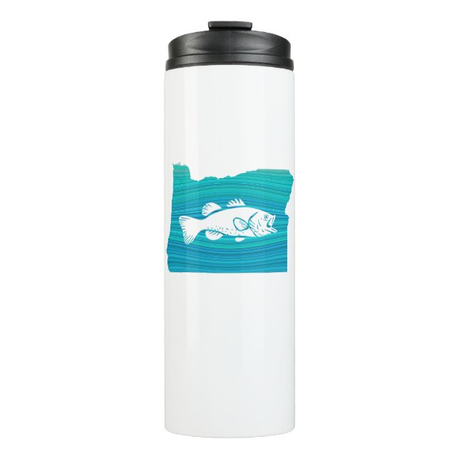 Oregon Wave Fishing Thermal Tumbler (Front)