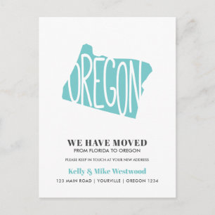 OREGON We've moved New address New Home Postcard