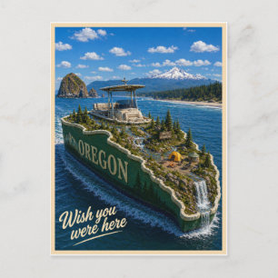 Oregon   Wish You Were Here   State Series Postcard