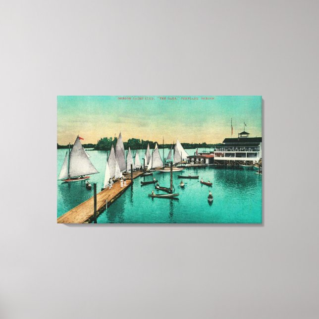 Oregon Yacht Club Canvas Print (Front)