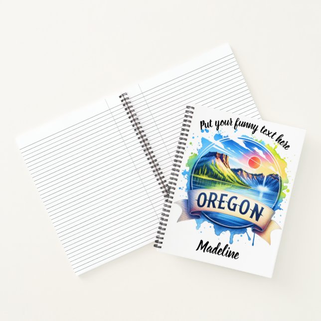 Oregon's beauty in vibrant art notebook (Inside)