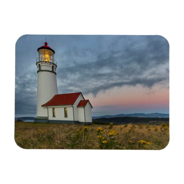Oregon's oldest lighthouse at Cape Blanco State Magnet (Horizontal)