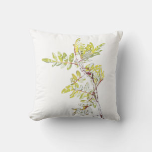 Oreille de coussin avec feuilles de houx brésilien