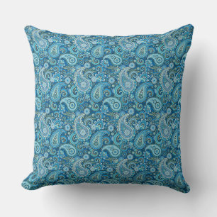 Oreiller à accent impression paisley
