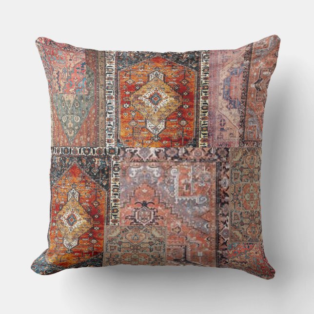 oreiller à grand jeton avec motif perse (Recto)