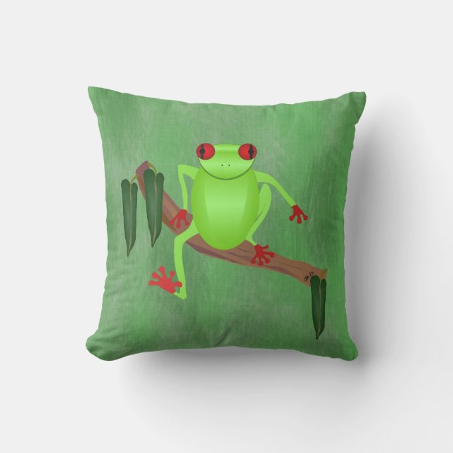 Oreiller à grenouille à arbre (Recto)