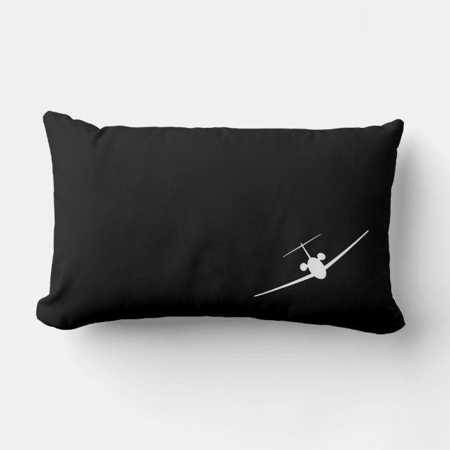 Oreiller à jet d'aviation minimaliste (Recto)
