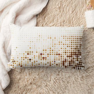 Oreiller à jet de coton Polka Brown