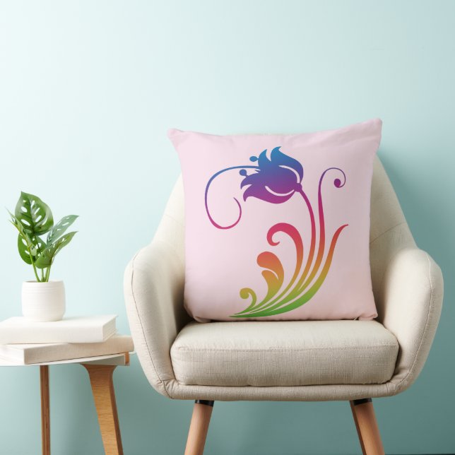 Oreiller à jet de fleurs (Chaise)