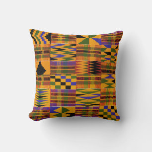 Oreiller à jet en polyester Kente