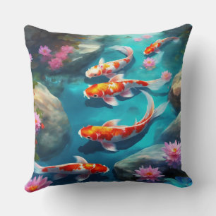Oreiller à jet Koi