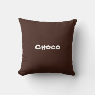 oreiller à jetons mignon chocolat