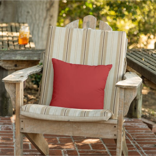 Oreiller à lancer à Accent Rouge solide (Chaise)