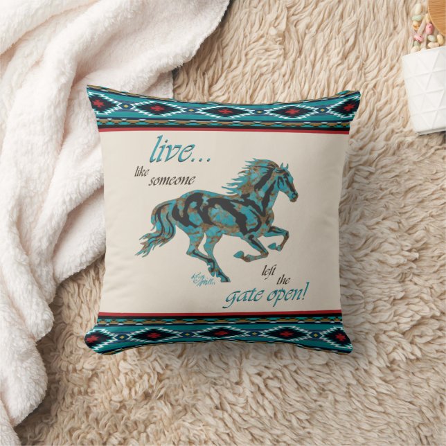 Oreiller à lancer à cheval (Couverture)