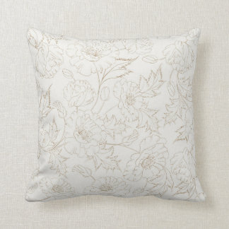 Oreiller à lancer à motifs floraux