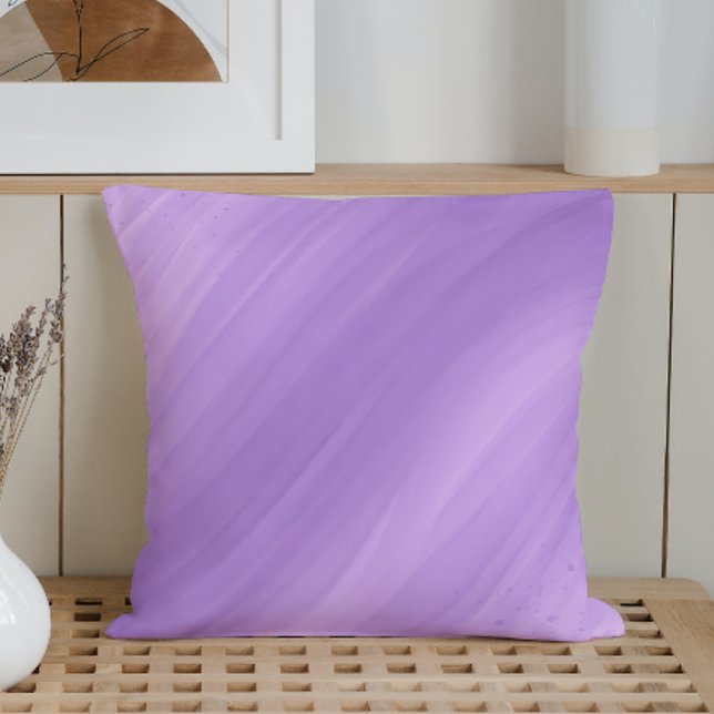 Oreiller à lancer Abstrait Art violet (Créateur téléchargé)