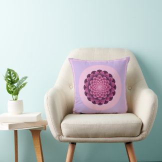 Oreiller à lancer Abstrait Floral-Moderne Mandala