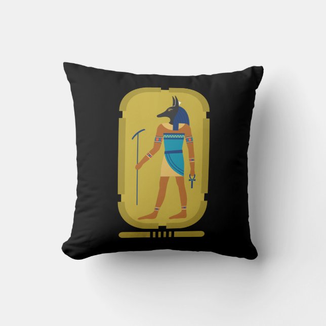 Oreiller à lancer Anubis (Recto)