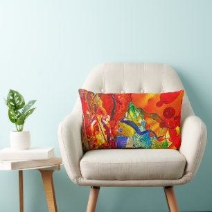 Oreiller à lancer artistique couleur
