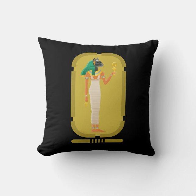 Oreiller à lancer Bastet (Recto)