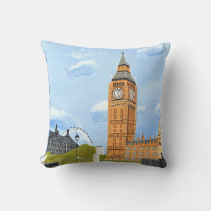 Oreiller à lancer Big Ben London