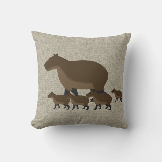 Oreiller à lancer Capybara (Recto)