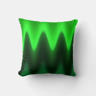 Oreiller à lancer Chevron Green Gradient