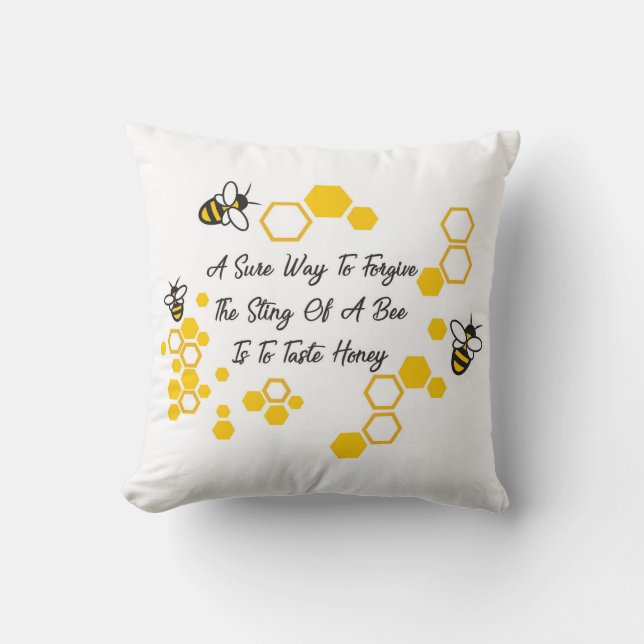 Oreiller à lancer d'abeilles (Recto)