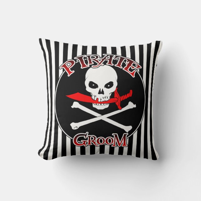 Oreiller à lancer de chambre de pirate (Recto)