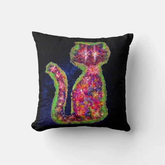 Oreiller à lancer de chat étoile (Recto)